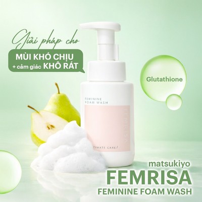 Dung Dịch Vệ Sinh Phụ Nữ Dạng Bọt Matsukiyo Femrisa Hỗ Trợ Làm Sạch Và Giảm Mùi Hôi