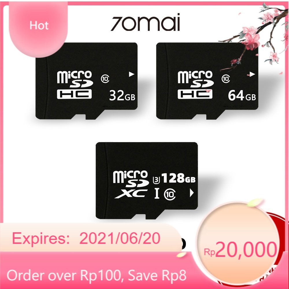 Thẻ nhớ TF gốc CLASS10 Micro SD 70mai Dung lượng 32GB 64GB 128GB Hàng có sẵn