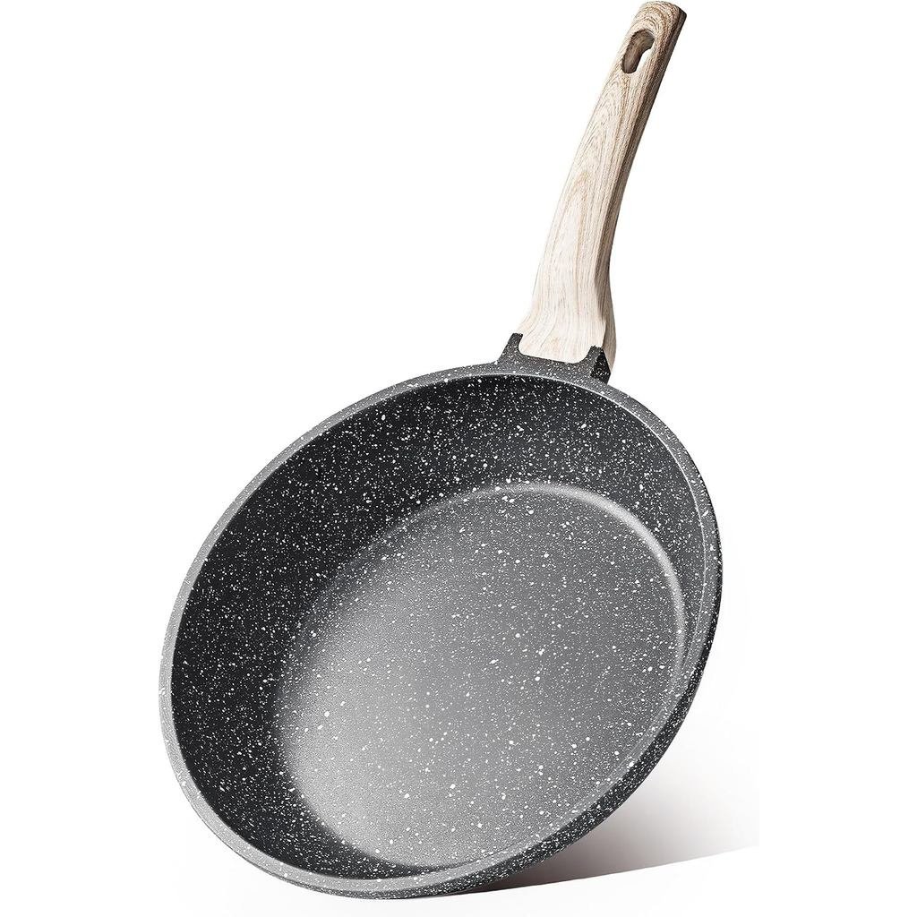 CAROTE Nonstick Frying Pan Skillet,Non Stick Granite Fry Pan Egg Pan Omelet Pans, Stone Cookware Che
