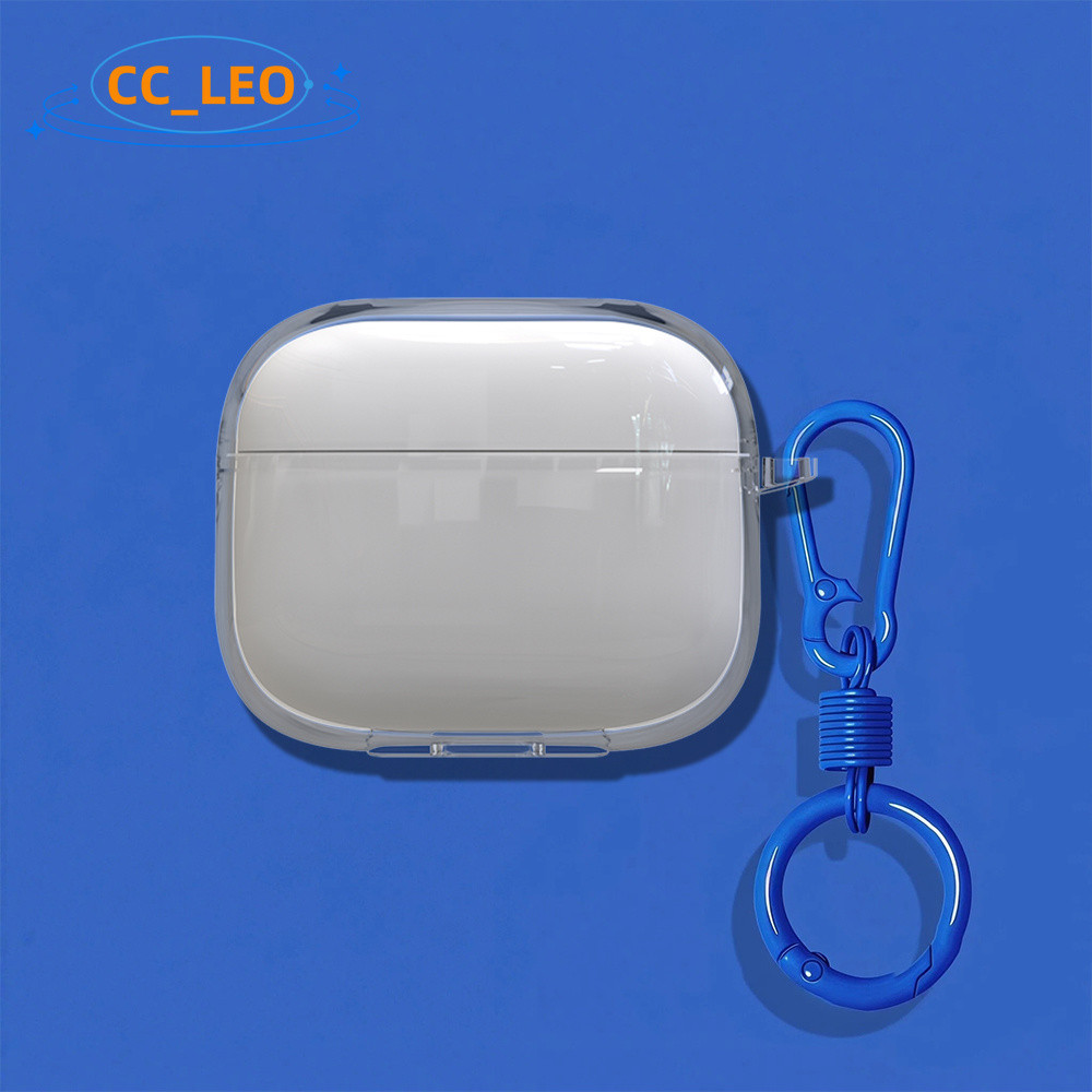 Suitable for EDIFIER EvoBuds Pro Clear Soft Case Cute Colorful Metal Finger Ring Pendant Shockproof 
