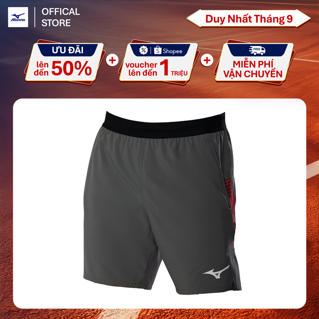 Quần Tennis NAM STRAGAZER 7 INCHES AMPLIFY SHORT - Xám 62GBD00107
