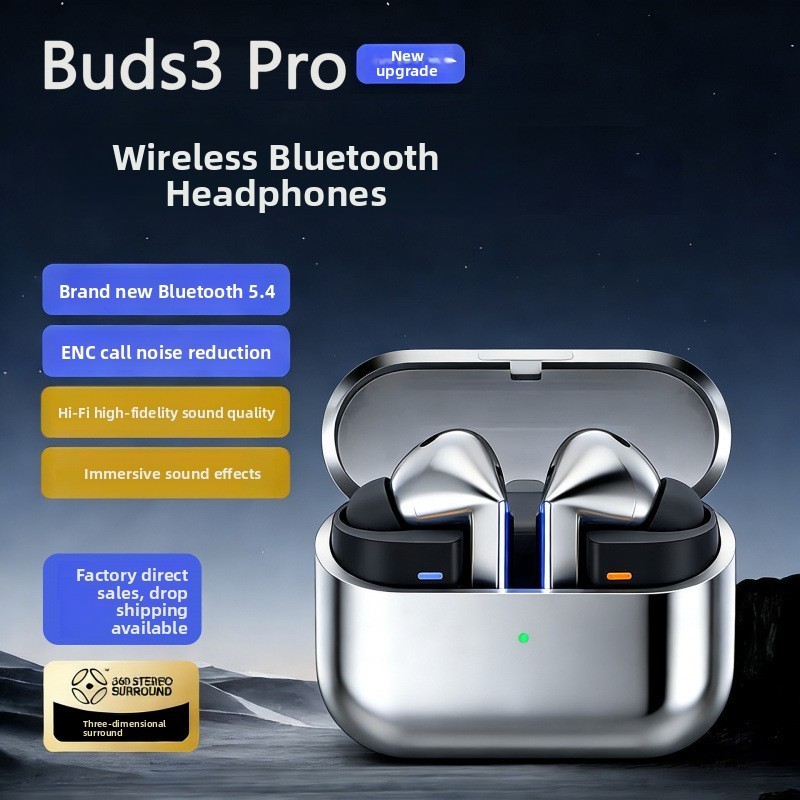 Tai nghe Bluetooth không dây Buds3Pro Half In-Ear Thích hợp cho Samsung iPhone Android