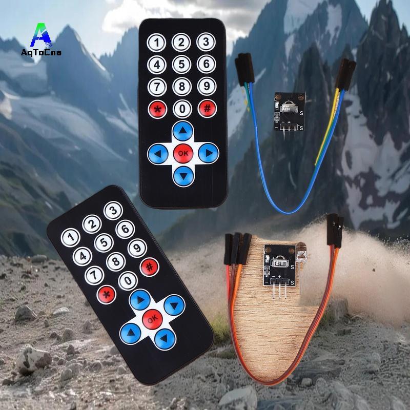 (AqToCna) 1 Bộ Mô-đun điều khiển từ xa hồng ngoại HX1838 Mô-đun thu hồng ngoại không dây Bộ DIY HX18