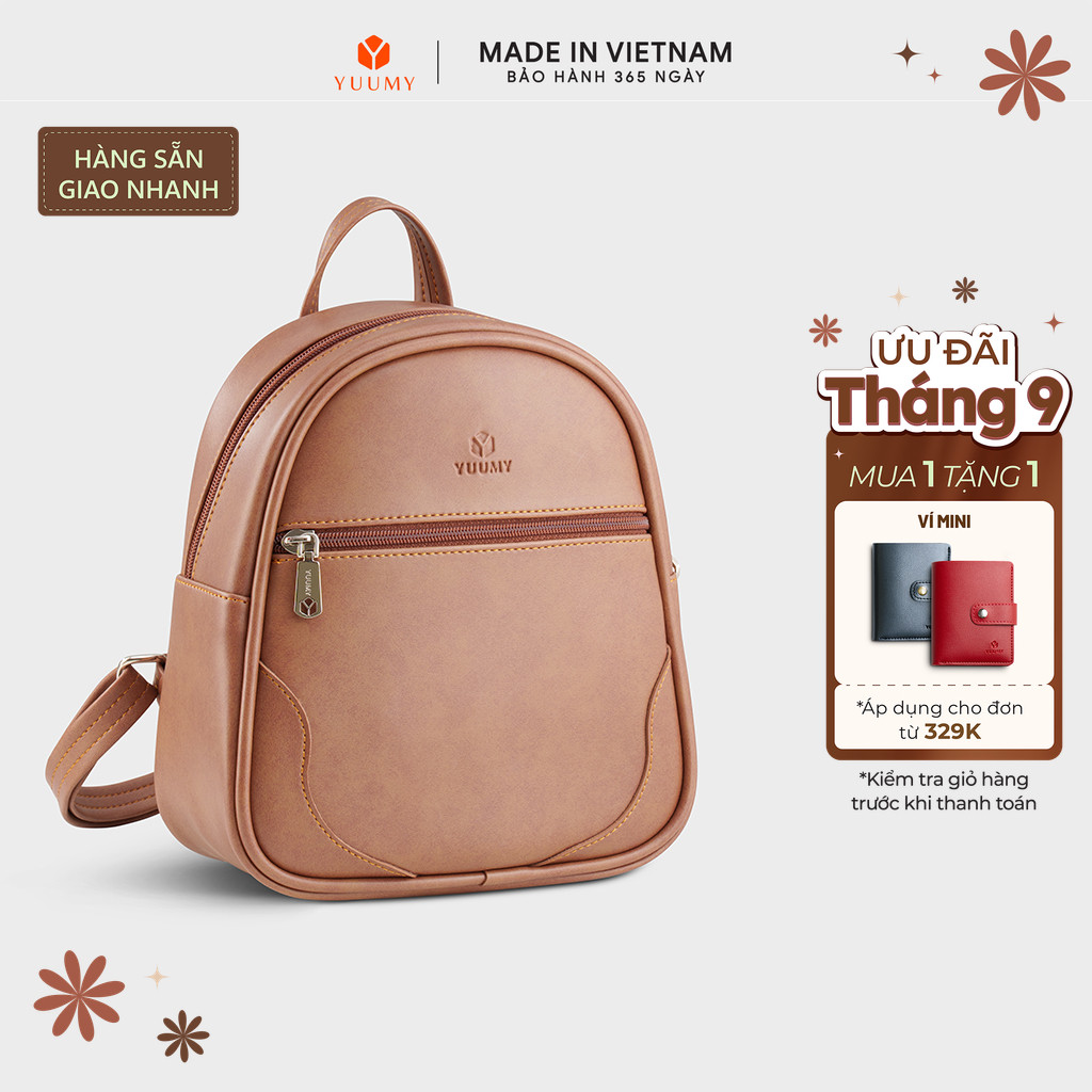 Balo Yuumy (Thời trang nữ mini dáng tròn - Balo da Liberal YBA115) Bagsmart