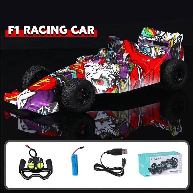 RC F1 Racing Car Kids Remote Control Formula One Racing Christmas Toy Gift Car High-speed Drift Rear