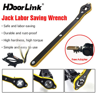 HdoorLink Đa Năng Tự Động Tiết Kiệm Nhân Công Jack Ratchet Cờ Lê Lốp Jack Loại Bỏ Cờ Lê Chữ Thập Xe Tiết Kiệm Nhân Công Cờ Lê Sửa Chữa Xe Ô Tô Phần