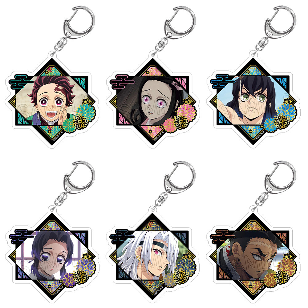 Kimetsu no Yaiba Shinobu Kocho Tengen Uzui Muichiro Tokito Mitsuri Kanroji Obanai Iguro Chibi Acryli