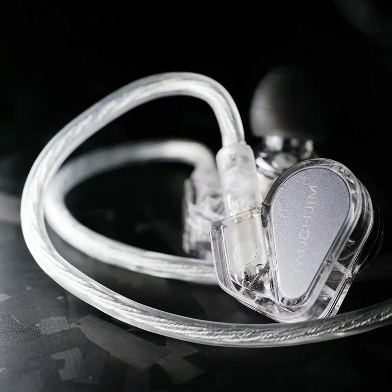 (Creed2) Tai Nghe TANCHJIM Bunny – In-Ear Dynamic IEM + DSP Type-C/3.5mm: PET-Ti, Double-Chamber, 5-