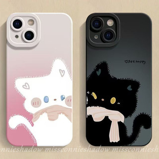 Ốp Lưng Samsung A56 A36 A16 A06 A05s A15 A14 A35 A05 A03 A12 A25 A55 A35 A23 Cặp Đôi Dễ Thương Khăn Đôi Mắt Mèo Thiên Thần