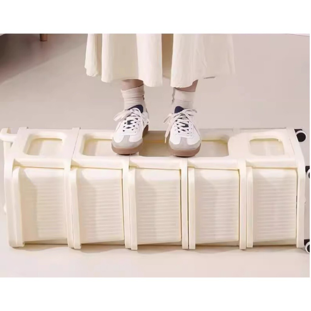 Drawer storage cabinet Creamstyle snack organizer noinstallation storage rack drawerstyle household 