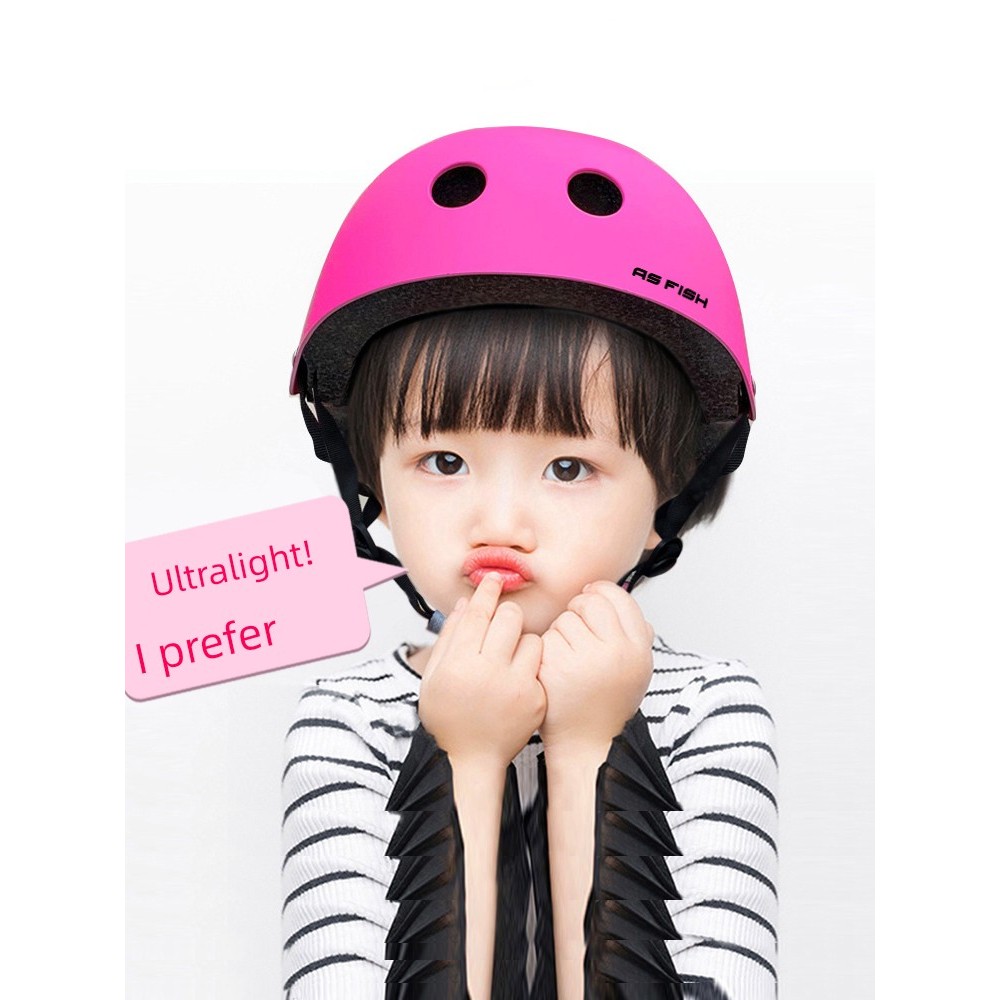 Baby helmet cute helmet full face helmet Giày ròng rọc Mũ bảo hiểm an toàn cho bé gái Mũ bảo hiểm tr