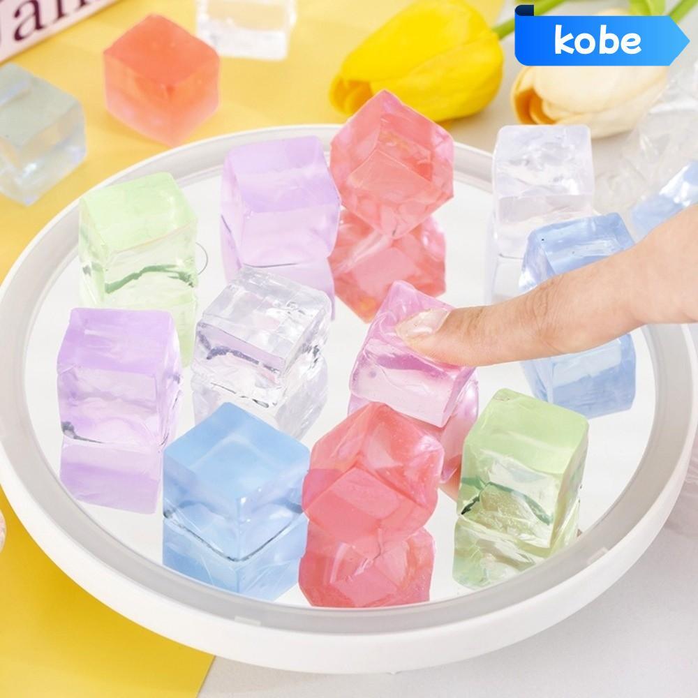KOBE 5 / 10 Cái Đồ Chơi Thần Tài, Quả Bóng Giảm Căng Thẳng Vuông Hình Khối Đá Dễ Thương, Vui Nhộn Gi