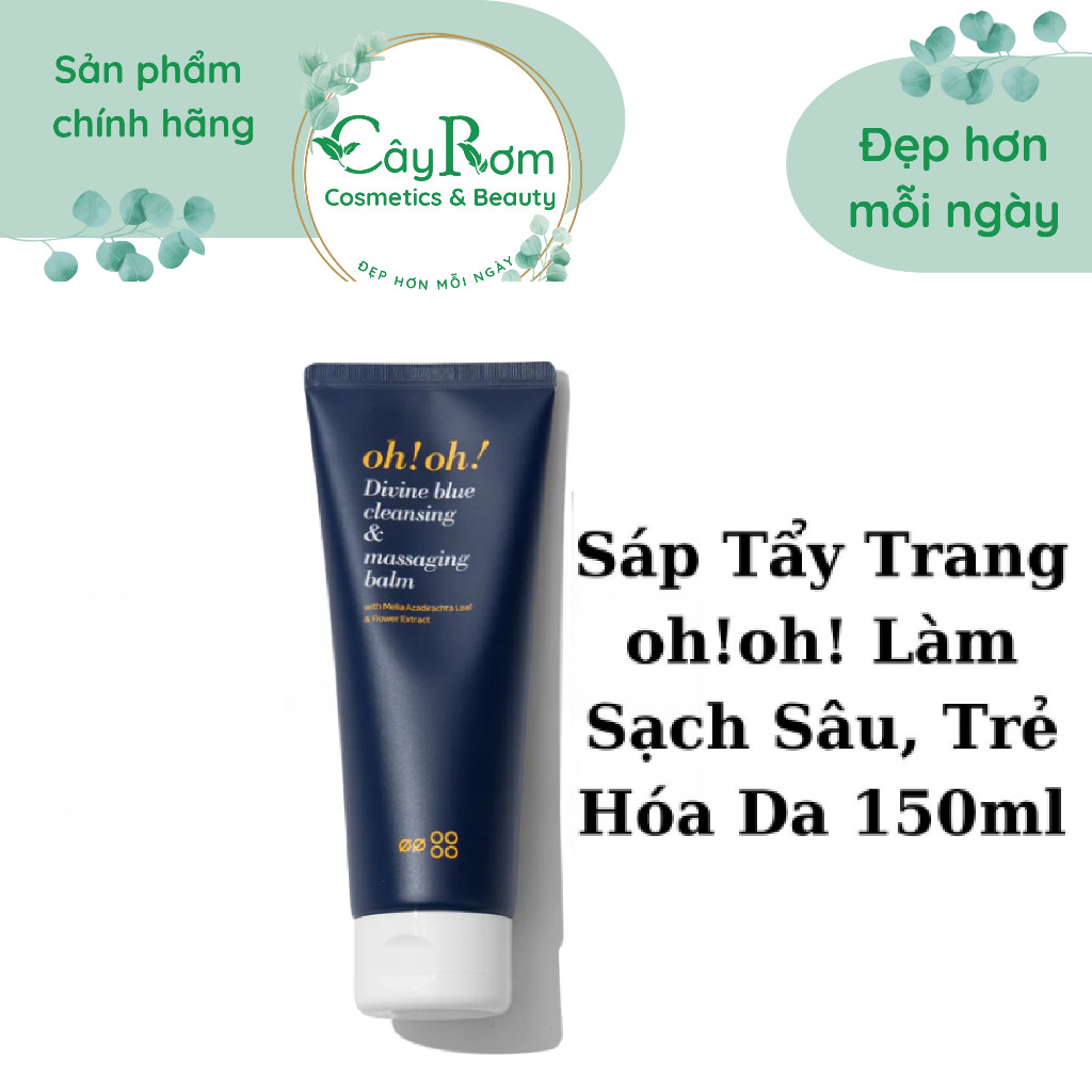 TN Sáp Tẩy Trang ohoh Làm Sạch Sâu, Trẻ Hóa Da 150ml Cây Rơm Cosmetics