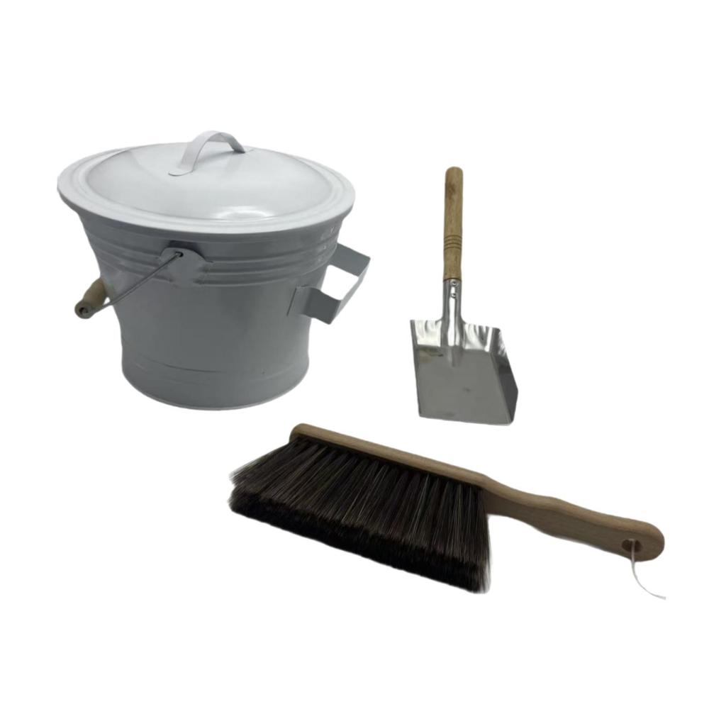 Xô tro Baosity có nắp Bộ dụng cụ lò sưởi cho bếp đốt gỗ Nhà bếp gia đình