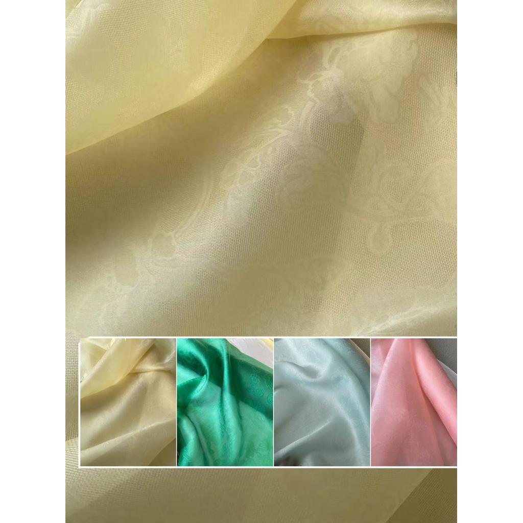 Jacquard Lụa Jacquard Organza Lụa Jacquard Vải Jacquard Jacquard Cứng Gạc Lụa Mẫu Đơn Jacquard