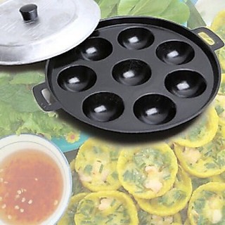 Khuôn bánh khọt 8 lỗ nam thành, khuôn bánh khọt có nắp, bền đẹp, giá rẻ, chính hãng