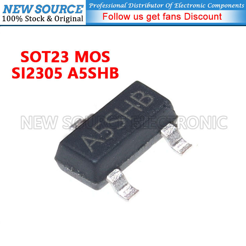 [20-100 Chiếc] SI2305 A5SHB SOT23 MOS Cho Công Tắc Tần Số Cao SMD Transistor Nguồn Mới