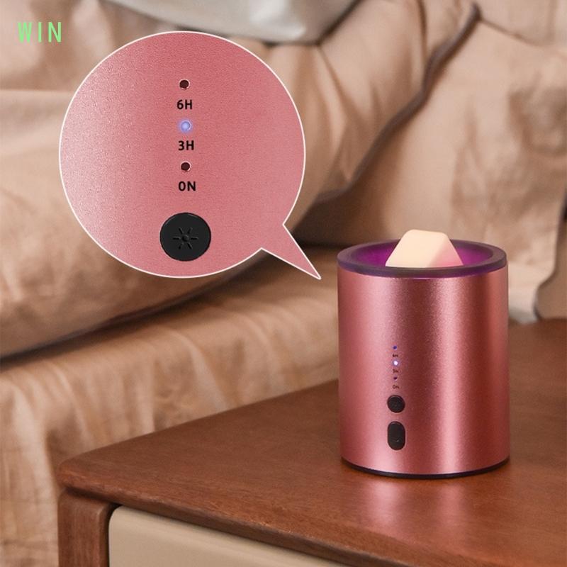WIN Tiết kiệm năng lượng Máy hâm nóng dầu USB nhỏ có đèn đổi màu và cài đặt hẹn giờ