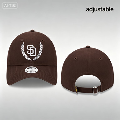 Nam San Diego Padres Kỷ Nguyên Mới Lá Nâu 9TWENTY Mũ Có Thể Điều Chỉnh Unisex, Chống Nắng, Thêu Tinh