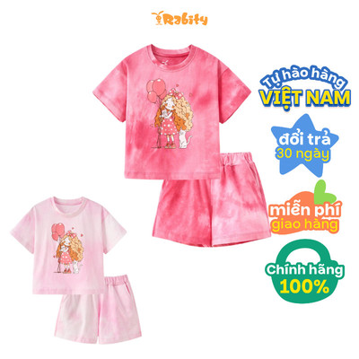   Bộ thun ngắn tay bé gái Rabity 960.085