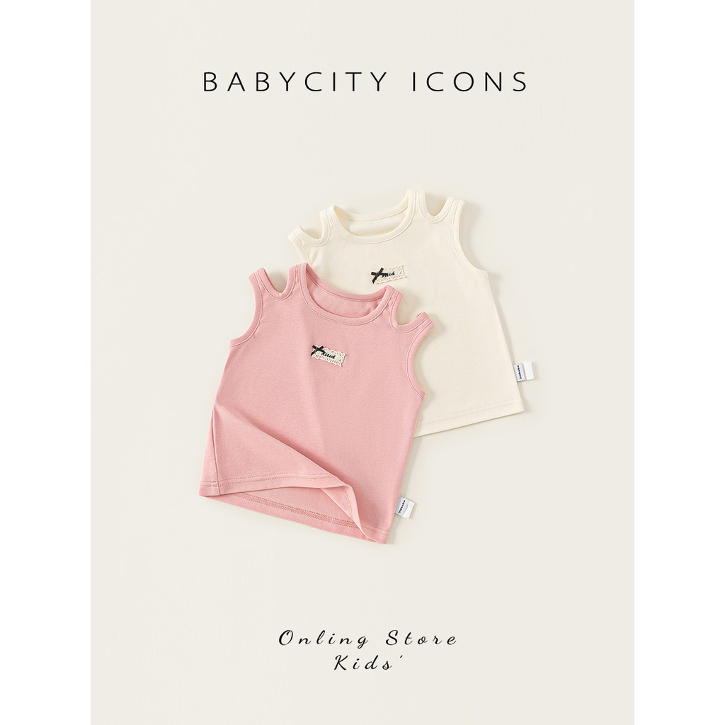 Bebe City Áo Vest Trẻ Em Mùa Hè Phong Cách Mới 2026 Thời Trang Mỏng Phong Cách Áo Thun Bé Gái Siêu Đ