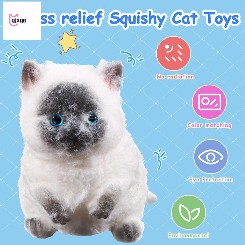 Đồ chơi mèo Squishy nhỏ Giảm căng thẳng Đồ chơi Squishy Mèo ngộ nghĩnh Đồ chơi Squishy Mèo dễ thương