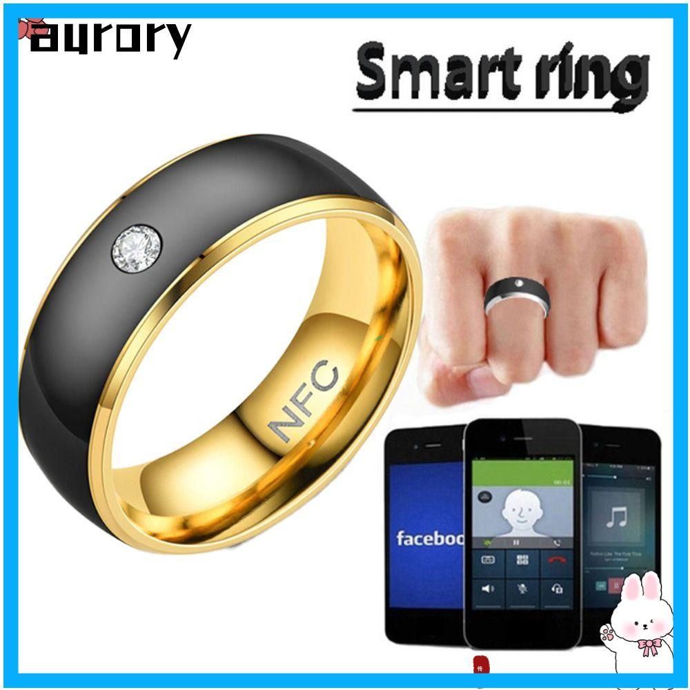 Nhẫn thông minh AURORY NFC, Nhẫn kỹ thuật số kết nối ngón tay bằng thép không gỉ, Thiết kế đặc biệt 