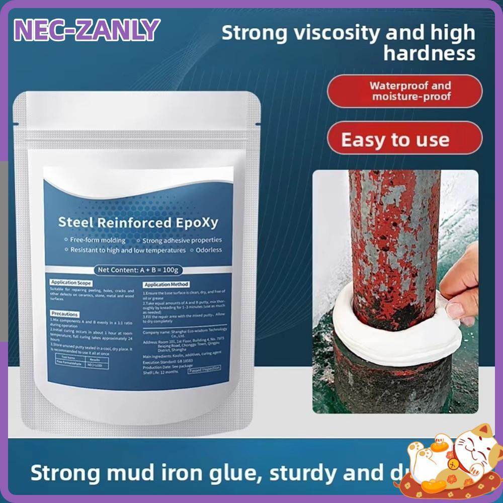 NEC-ZANLY Epoxy Putty Bộ sửa chữa, Sửa chữa rò rỉ ống chống nước Thép gia cố Epoxy Sửa chữa Putty, S