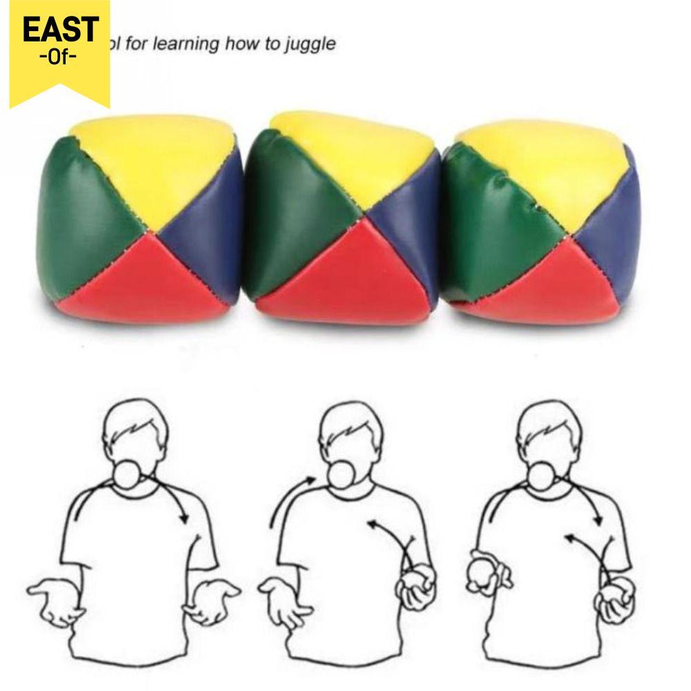 EASTOF 3 Quả bóng Juggling Học cách Juggle Circus Đồ chơi trẻ em nhỏ