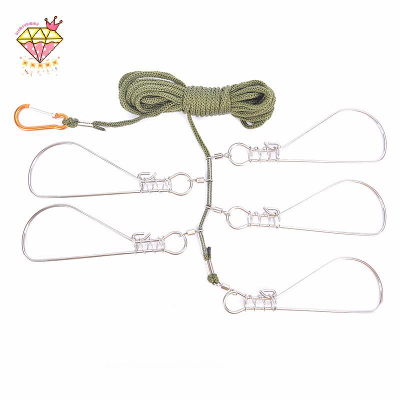 [DIAMONDWIND] Fishing Lo Bule Fishing Snaps Chain Stringer With Float Live Fish Lo Belt VN