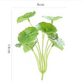 Chậu cây mini bằng gốm tử sa nhiều mẫu kèm nhành lá giả decor trang trí nhà cửa