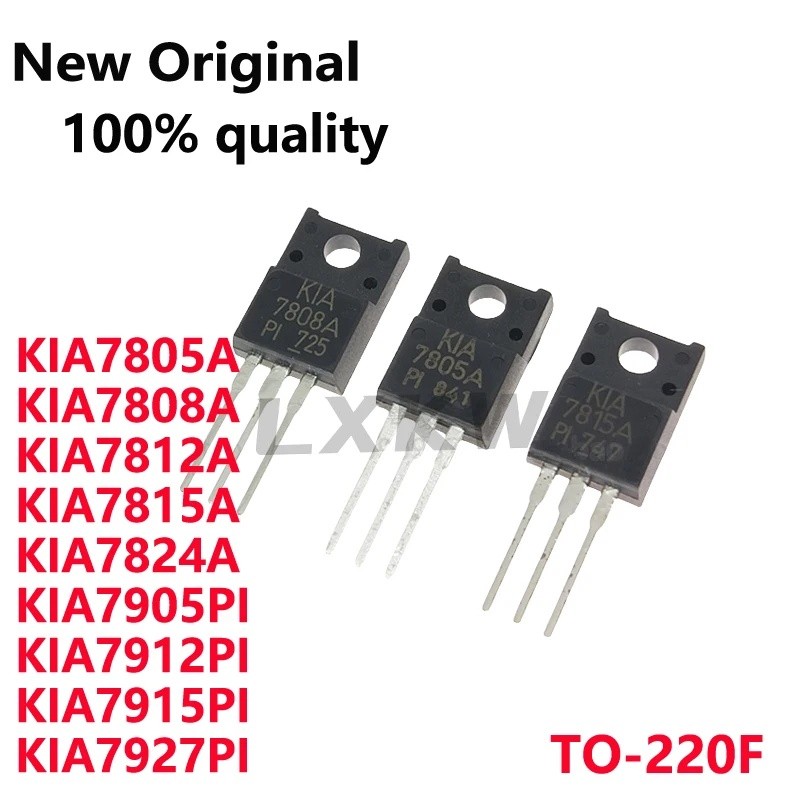 5 CHIẾC KIA7805A KIA7808A KIA7812A KIA7815A KIA7824A KIA7905PI KIA7912PI KIA7915PI KIA7927PI TO-220F