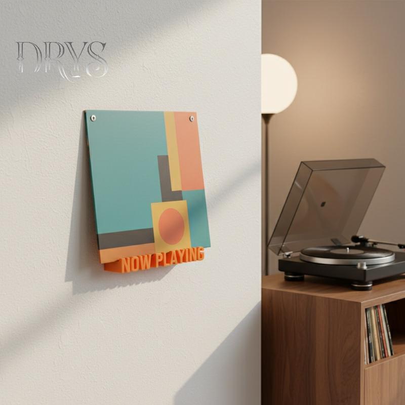 (TFT) Vinyl Record Wall Display Stand Nhựa Ra cho Album 12 Inch Home Nghe MỚI