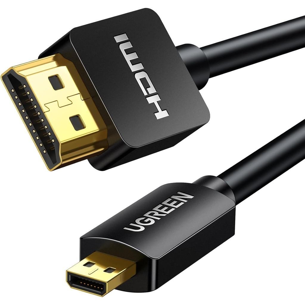 Bộ chuyển đổi cáp UGREEN Micro HDMI sang HDMI 4K 60Hz Kênh trả lại âm thanh Ethernet Tương thích với