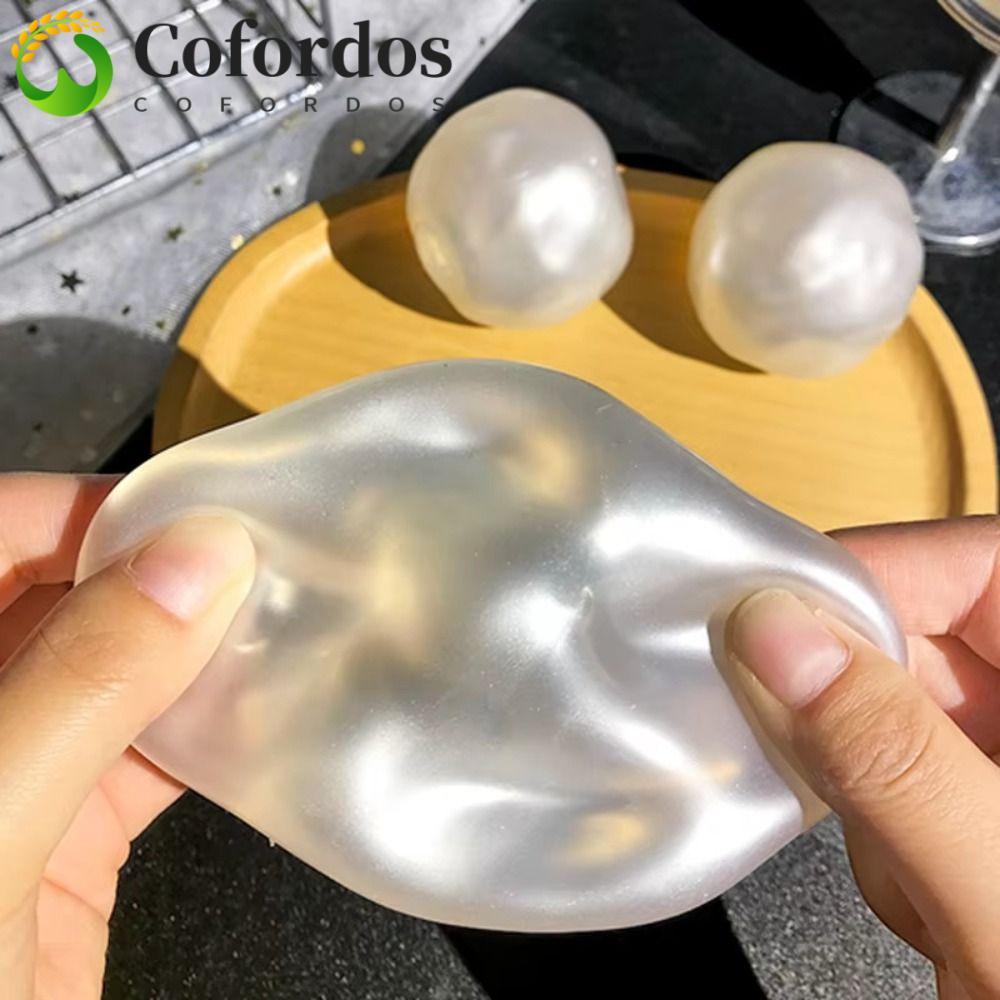 COFORDOS Dầu dừa Squishy Ball, Bóng mềm màu xanh Đồ chơi bóp nhanh, Đồ chơi Squishy Squishy trong su
