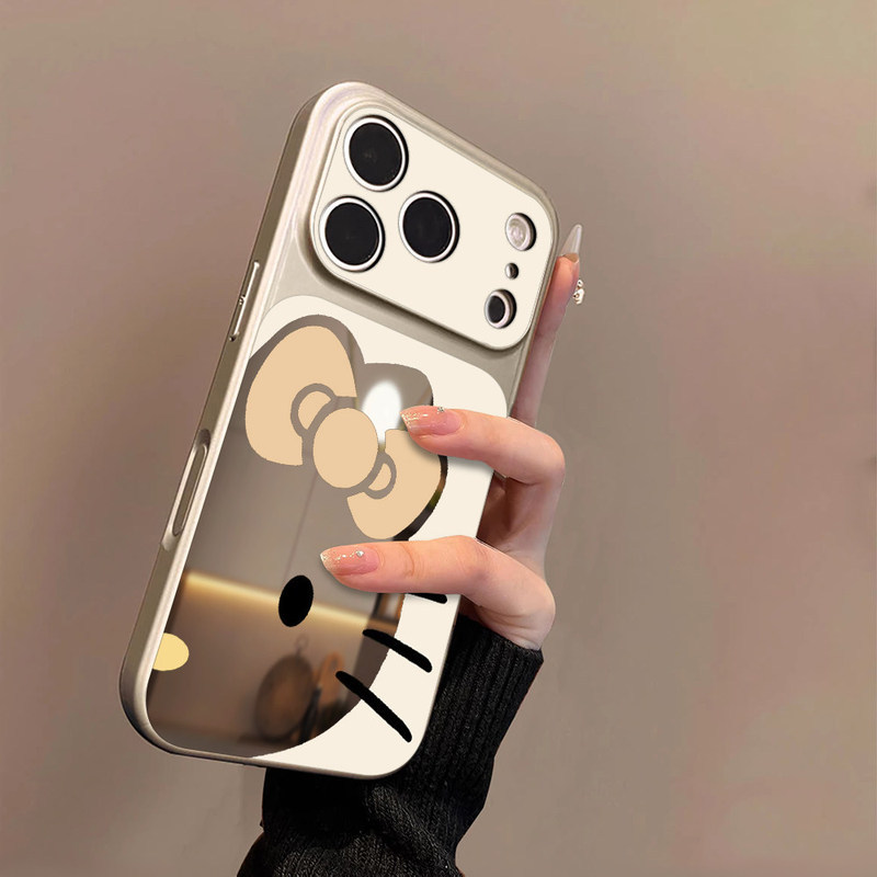 J15readystock Thích Hợp Cho Apple 17promax Gương Điện Thoại iPhone17 Phong Cách Mới Nữ 16pro Feel Ni