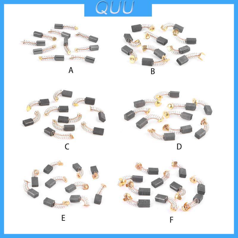 QUU Công Cụ Xoay Bàn Chải Động Cơ Dụng Cụ Điện Thay Thế 10 Chiếc Bộ Cho Ma kita 1900B 3701 3703 J1Z-