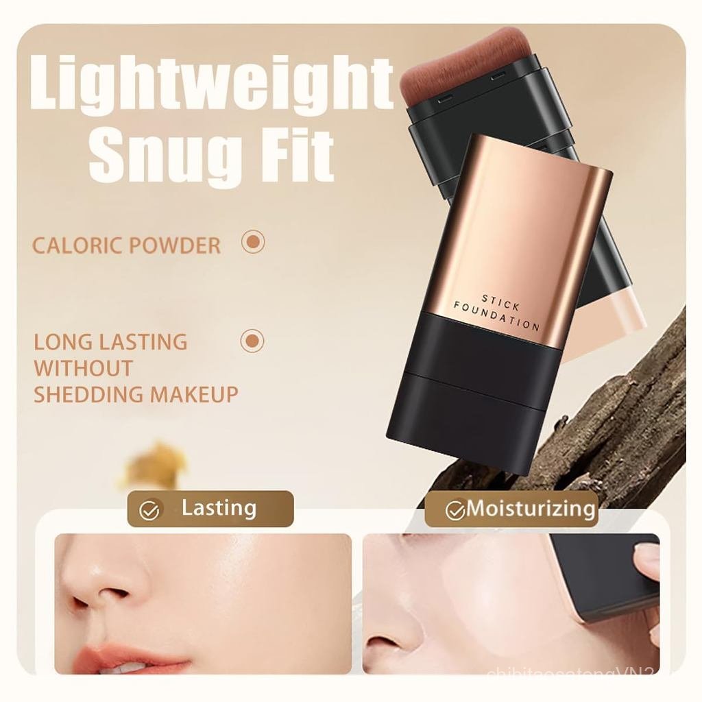 Que nền chống nhăn sang trọng 2 trong 1, Que nền tẩy không tì vết Hàn Quốc có cọ, Que nền móng đường