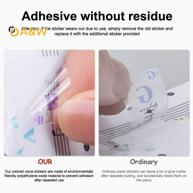 A & W 54 / 61 / 88 Phím Đàn Piano Trong Suốt Bàn Phím Đàn Piano PVC Stier Piano Stave