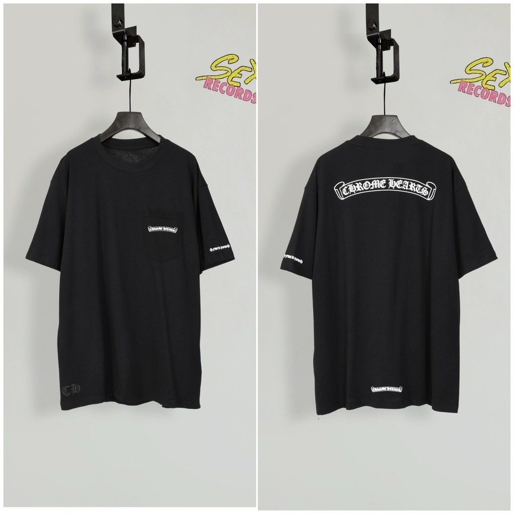 Phiên Bản Cao Chrome Hearts Chrome Hearts Chrome Hearts Áo Thun Tay Ngắn Rời Nam Dạo Phố In Tiếng Ph