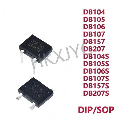 5 Chiếc DB104 DB105 DB106 DB107 DB157 DB207 DIP4 DB104S DB105S DB106S DB107S DB157S DB207S SOP4 Cầu 