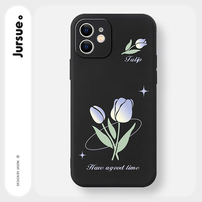 JURSUE Ốp lưng Hoa văn Họa tiết nữ chống sốc chống bẩn mềm cho iPhone 17 Air 16 15 14 13 12 11 PRO MAX SE 2020 X XR XS ip 8 7 Plus MZ506934