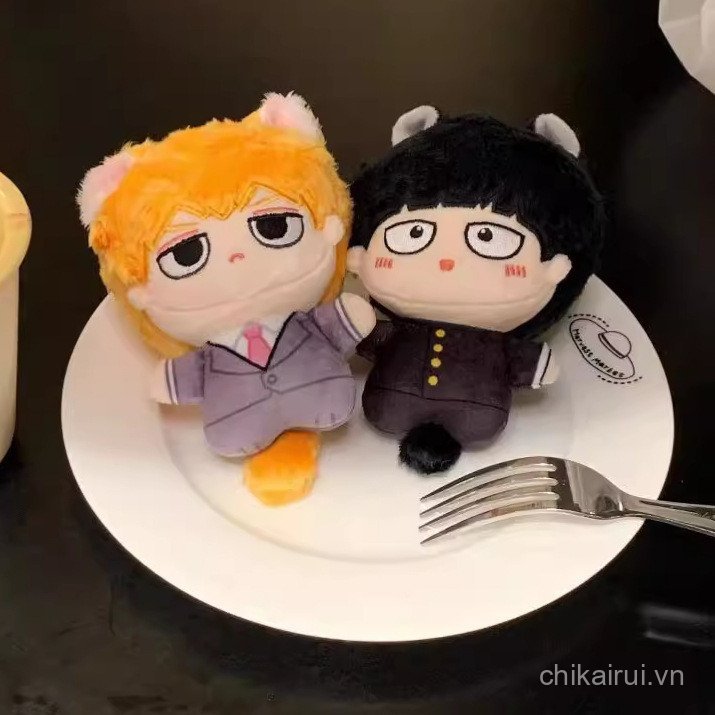 Mob Psycho 100 Shigeo Kageyama Arataka Reigen 10cm In Hình Cơ Thể Búp Bê Cotton Anime Dễ Thương Móc 