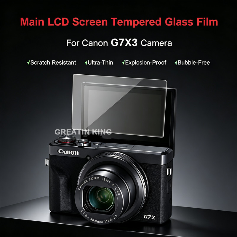Bảo Vệ Màn Hình Camera Cho Canon G7X3 G7X III G7X Mark3 MarkIII Chống Trầy Xước Camera Kính Cường Lự