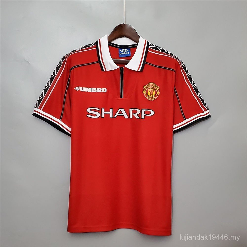 1998-99 Man Utd Home Red Retro Áo bóng đá Jersey