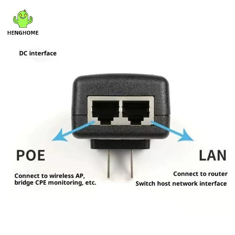 Bộ chuyển đổi POE HENGHOME cho bộ lặp bộ định tuyến 24V 1A | 48V 0.5A Cho POE Splitter Power Injecto
