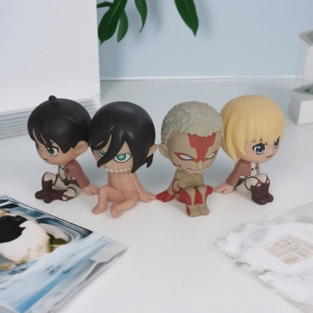 Eren Titan Armored Titan Armin Hình Attack On Titan Squat Đồ chơi mô hình