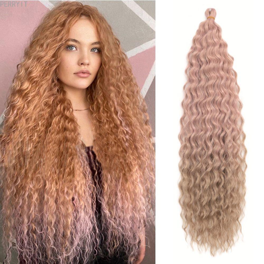 PERRYIT Ombre Marly Hair Party Fluffy 24INCH Hair Extensions Soft Brazil Braids Thời trang Sợi chịu 