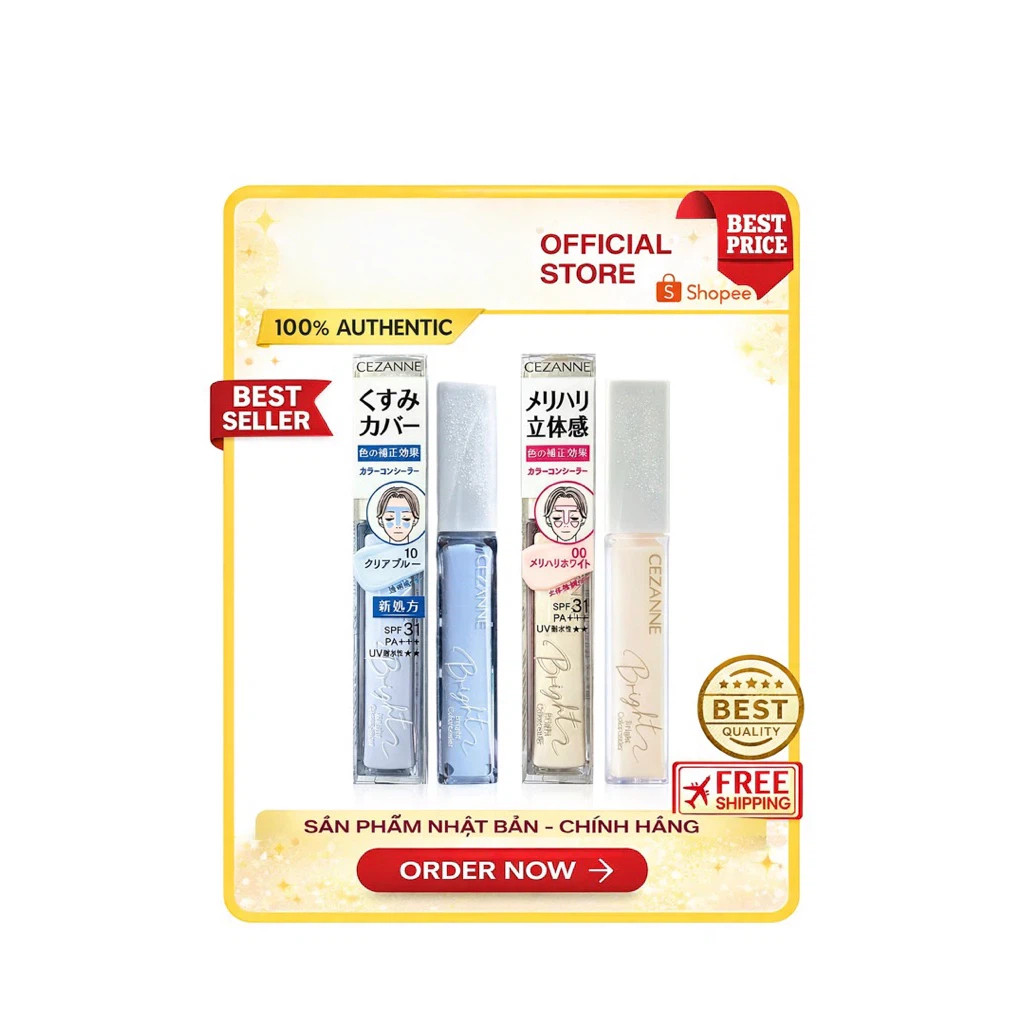CEZANNE Highlight Brightening Liquid Blue Concealer Facial Contouring