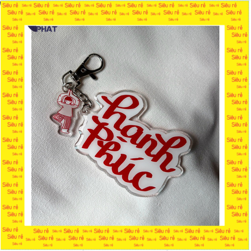 Rẻ Keychain 'hạnh phúc' nlp shop MN